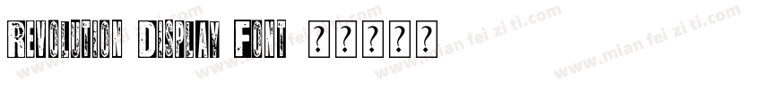 Revolution Display Font字体转换